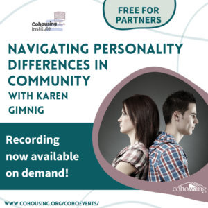 Navigating Personality Differences in Community